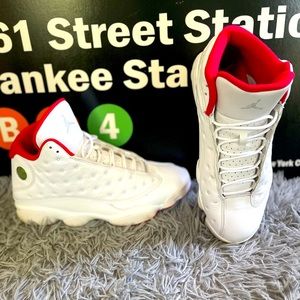 Men’s Jordan 13s white and red colorway